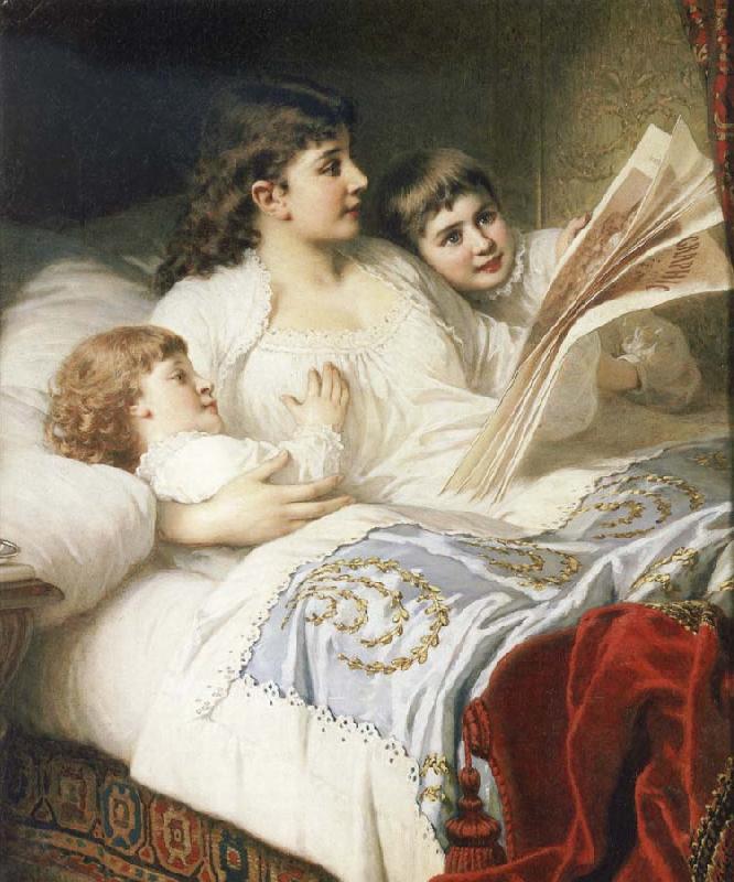 Anton Ebert Goodnight Story oil painting picture
